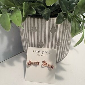 kate spade Rose Gold Bow Earrings
